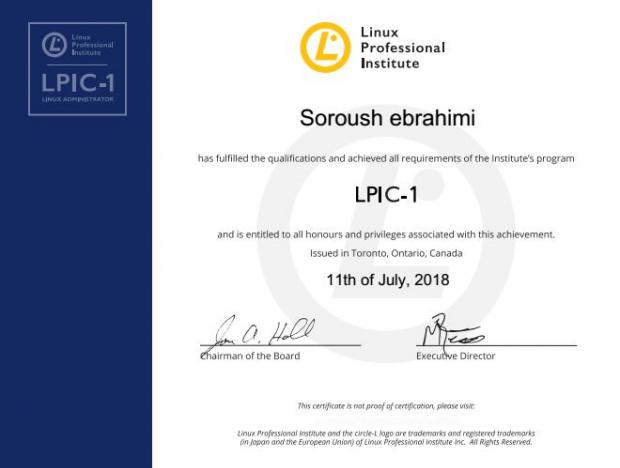 مدرک LPIC1