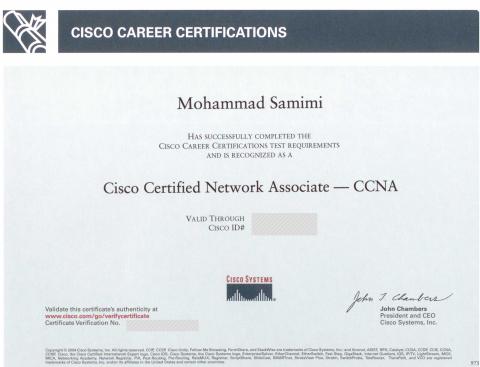 مدرک CCNA R&amp;S